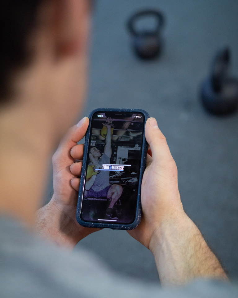 Tone and Muscle App Interface